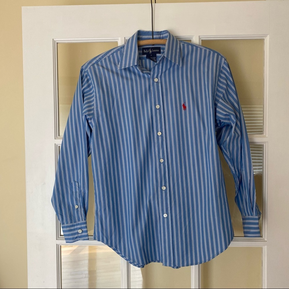 Ralph Lauren Striped Button Down Top Vintage